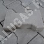 Тротуарная плитка "Катушка" серый, 240x130x80