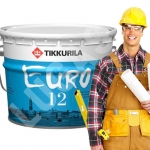 Краска латексная TIKKURILA EURO 12, 9л